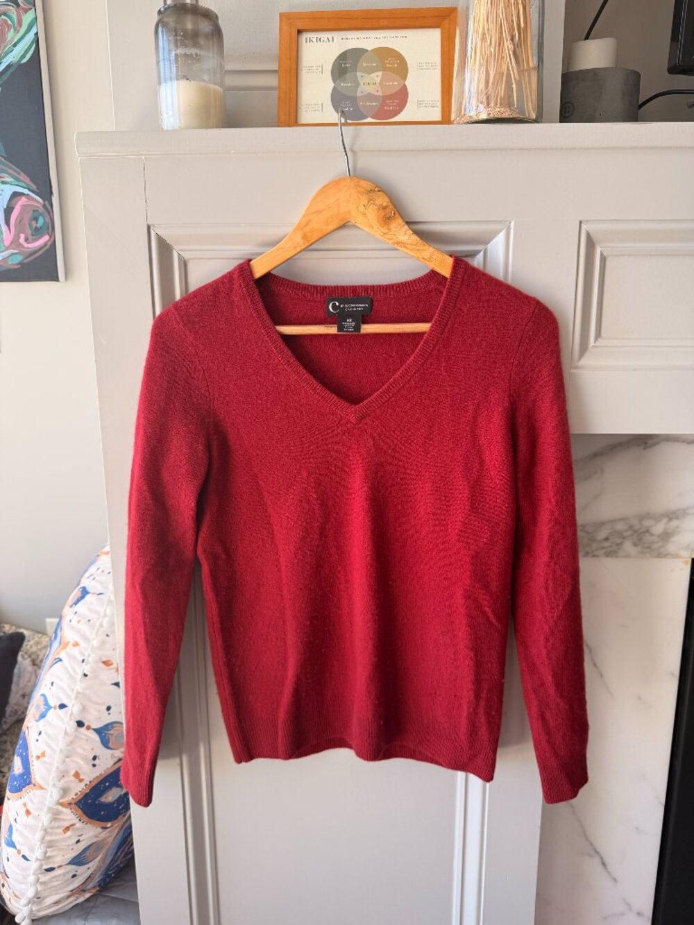 Bloomingdale's Sweater Unisex adults Size Xs Red